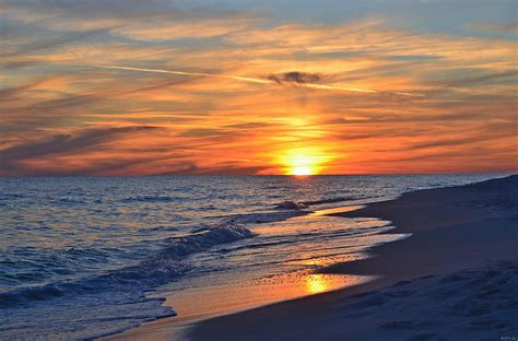 0115 Sunset Clouds On Navarre Beach Photograph By Jeff At