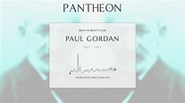 Paul Gordan Biography - German mathematician (1837–1912) | Pantheon