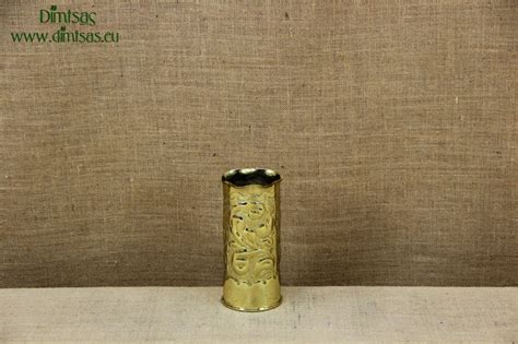 Trench Art Brass Shell Casings Engraved Size No1