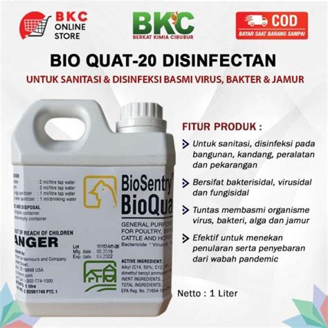 Jual Bio Quat Untuk Sanitasi Disinfeksi Basmi Virus Bakteri Dan