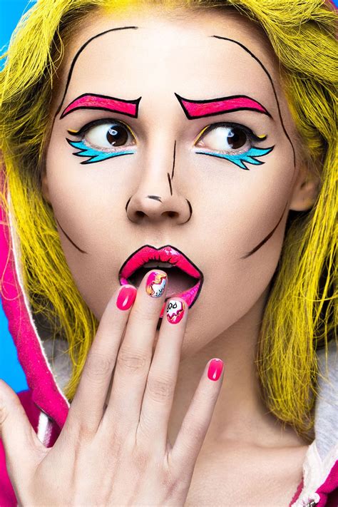 Cómo conseguir un maquillaje de cómic Hogarmania Pop Art Makeup Face Art Makeup Amazing