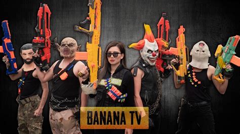 Banana Nerf War Survival War Banana Nerf Guns Fight XICMAN Mask