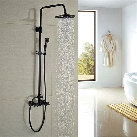 Check out the shower fixtures collection and browse for the modern bath gadgets and accessories at very valuable prices. Matte Black Shower Fixture Antique Black Bronze Bathroom ...