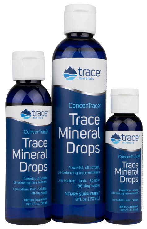 ConcenTrace® Trace Mineral Drops | Trace Minerals Research | Trace minerals, Minerals, Natural ...