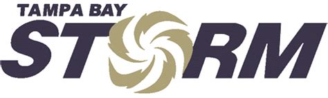 Tampa Bay Storm Primary Logo Arena Football League Arena Fl Chris