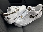 CUSTOM 18K GOLD XCE LV AIR FORCE 1 - Derivation Customs - Custom ...