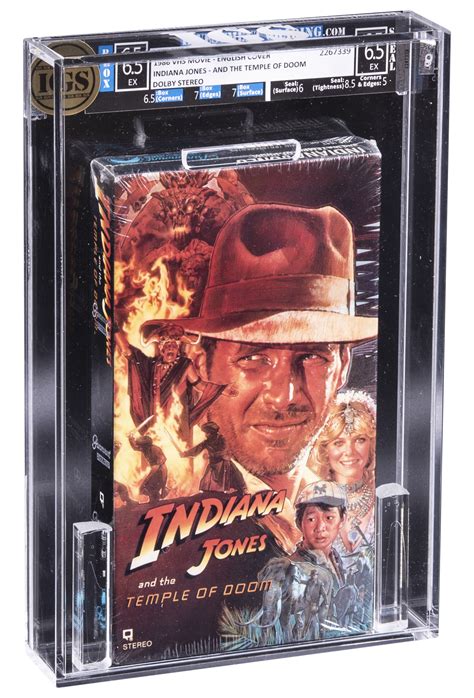 Lot Detail Indiana Jones And The Temple Of Doom Sealed Vhs Tape Igs