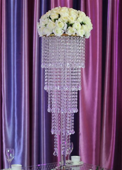 Buy 80cm Tall Crystal Table Centerpiece Wedding