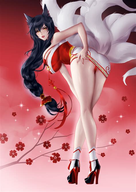 Rule 34 Ahri Fox Ears Fox Girl Heheneko League Of Legends 6680944