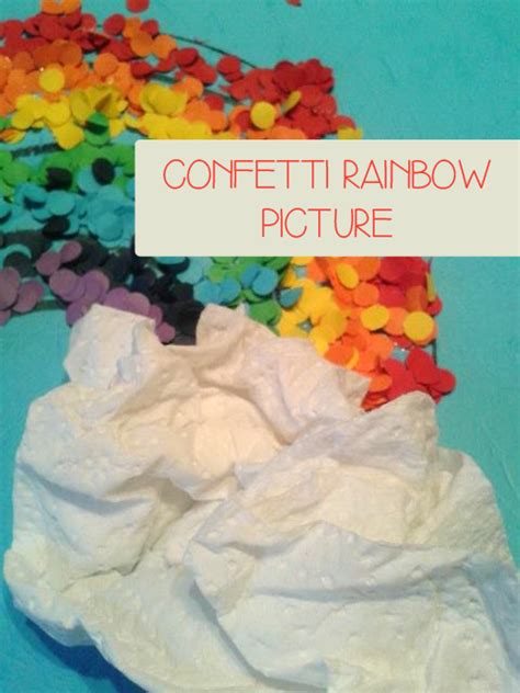 Confetti Rainbow Picture From Rainy Day Mum Love This Use Of Color