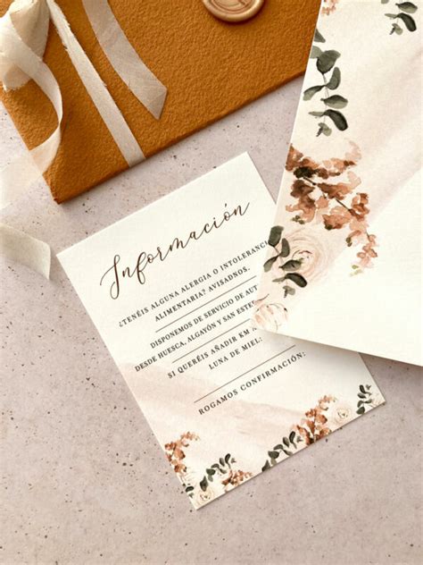 Invitación De Boda Ocre Morrocotudo Estudio