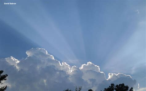 Crepuscular Rays And Cloud Shadows