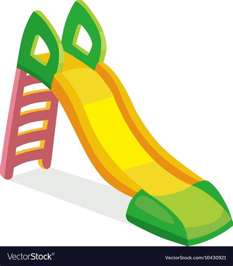 Playground Slide Theme Elements Vector Image On Vectorstock