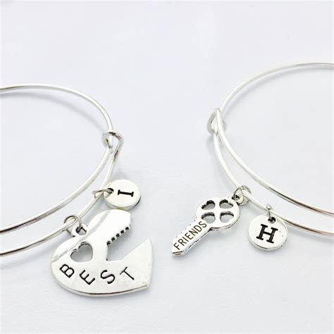 Best Friend Bracelet Set Of 2 Matching For 2 Friends Bff Etsy