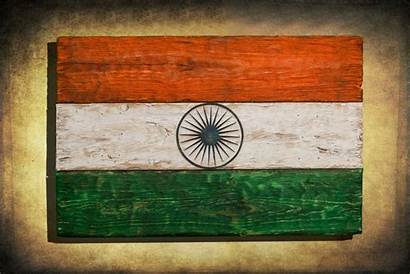 Flag Distressed Wall Wooden Decor India Handmade