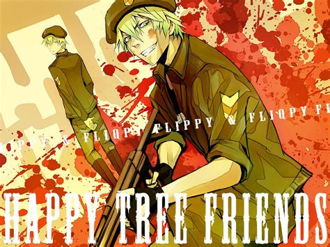 Happy Tree Friends Flippy Anime Human Evil Flippy Happy Tree