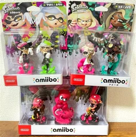 Splatoon 2 Amiibo Off The Hook And Octoling And Squid Sisters 3 Combo Pack Fedex 21790 Picclick