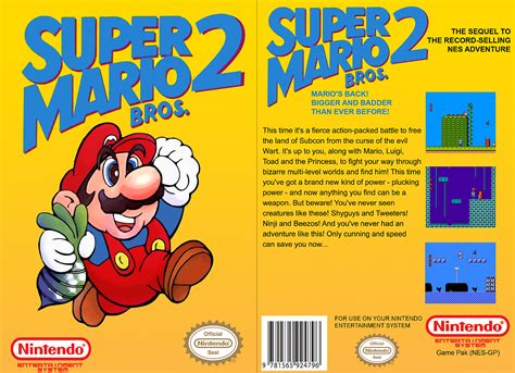Viewing Full Size Super Mario Bros 2 Box Cover