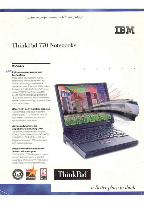 Download Free Pdf For Ibm Thinkpad 770x Laptop Manual