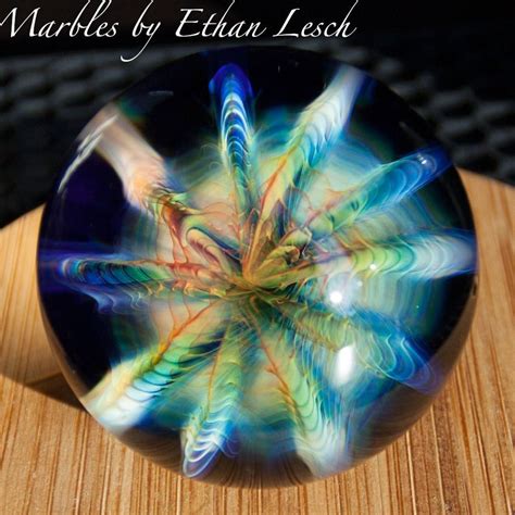 1 62 Handmade Marble By ~ethan Lesch~ Borosilicate Boro Art Glass Marbles Marble Art