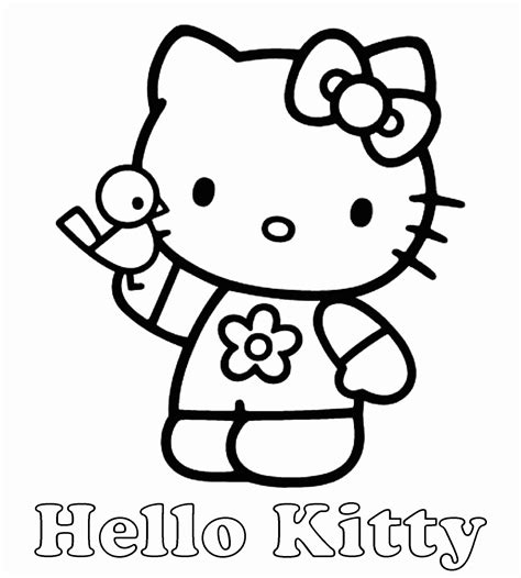 Buon natale da hello kitty cose per crescere. Hello Kitty con pulcino disegni da colorare gratis ...