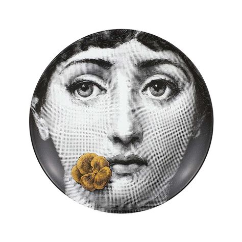 Discover The Fornasetti Tema E Variazioni Wall Plate Gold No 137 At