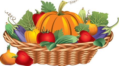 Basket Of Harvest Vegetables Clip Art Clipart Best Clipart Best