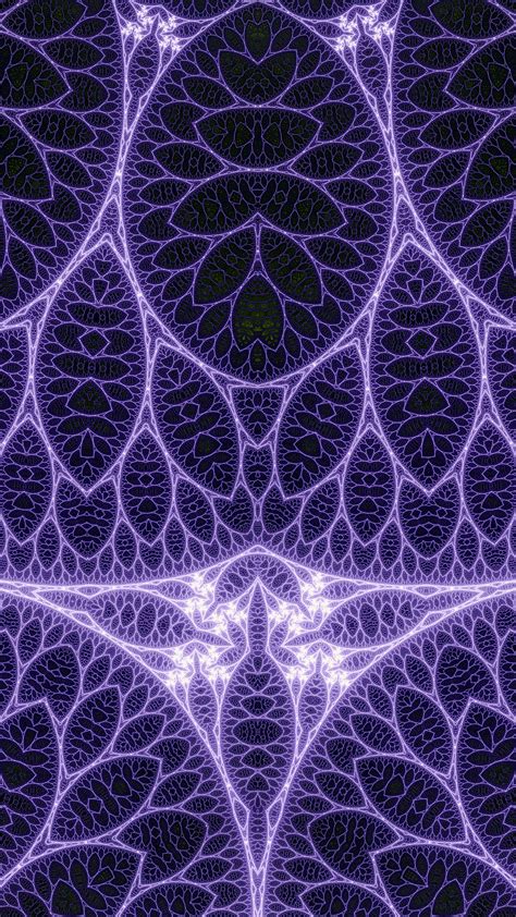 Download Wallpaper 1440x2560 Fractal Pattern Lines Glow Abstraction