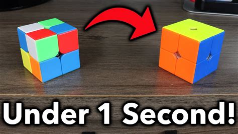 How To Solve A 2x2 Rubiks Cube In Under 1 Second Youtube