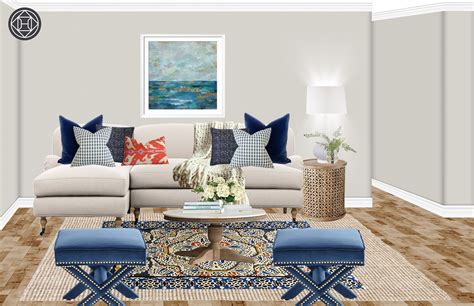 Classic Coastal Living Room Design By Havenly Interior Designer Tracie