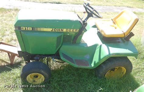 1987 John Deere 318 Lawn Mower In Coleman Ok Item Ft9363 Sold