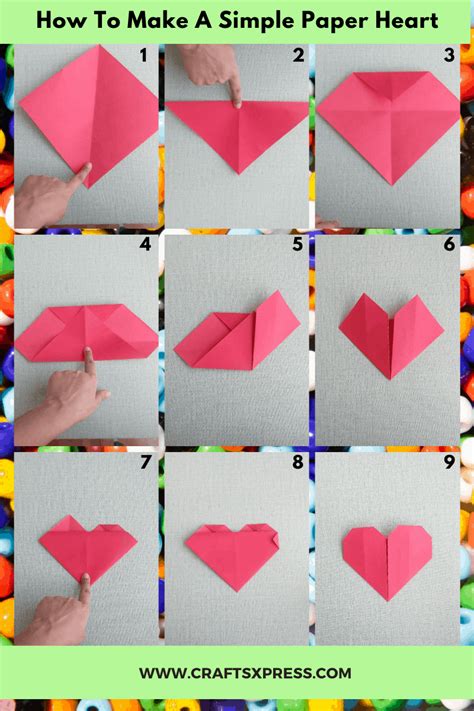 Origami With Printer Paper Sticky Note Origami Paper Hearts Origami