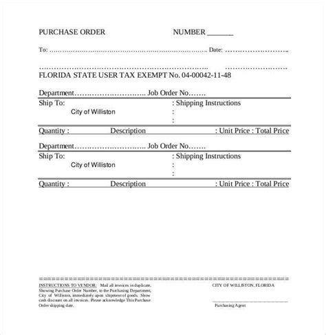 54 Purchase Order Examples Pdf Doc Free And Premium Templates