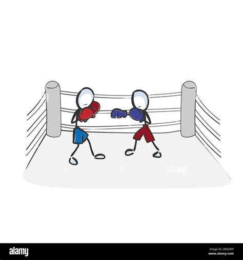 Boxing Match Cartoon