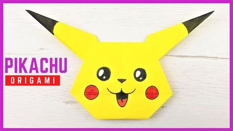 Cómo Hacer Pikachu De Origami Fácil Origami Pokemon Youtube