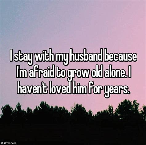 Unhappy Wives Reveal Why They Stay Married On Whisper Daily Mail Online