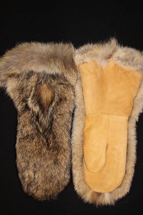 New Mitts Are Up Mens Moose Hide And Bush Wolf Fur Gauntlet By