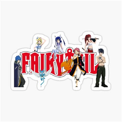 Fairy Tail Sticker By Gbbeck Redbubble