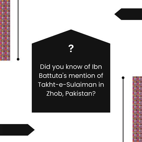 Takht E Sulaiman In Ibn Battutas Writings
