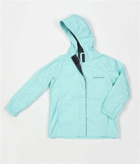 Girls Outerwear Stow And Go Rain Jacket For Girls Vineyard Vines
