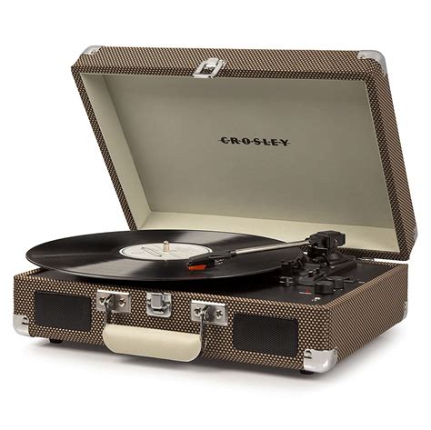 Crosley Cruiser Deluxe Portable 3 Speed Bluetooth Record Player