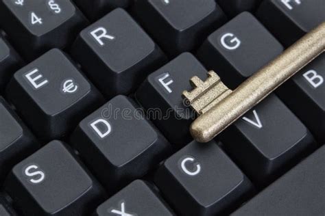 Symbol Of Internet Security Key On The Computer Keyboard Stock Image