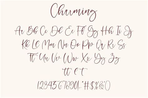 Charming Calligraphy Font Download Fonts