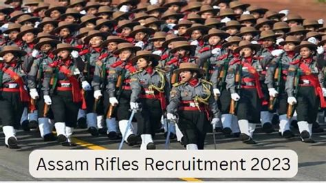 Assam Rifles Technical And Tradesman Recruitment Rally