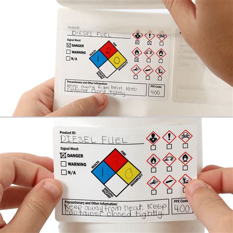 Free Printable Osha Secondary Container Label Template Federal