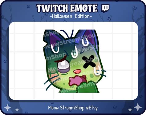 Twitch Emote Cute Zombie Cat Pray Halo Angel Emotes Kawaii Zombie