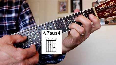 A7sus4 Open Position Guitar Chord Youtube