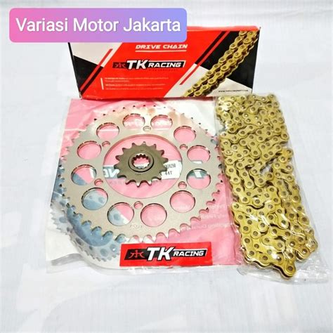 Jual Gear Set TK Racing Ninja 250 520 HSL Gold Di Lapak VMJ Bukalapak