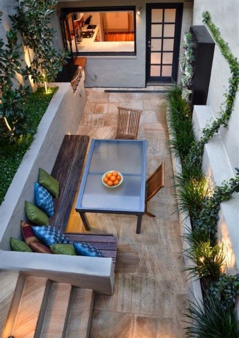 Incredibly Gorgeous Long Narrow Indoor Courtyard Patio Seating Area