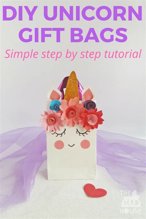 Diy Unicorn T Bags With Free Prinables Mum In The Madhouse